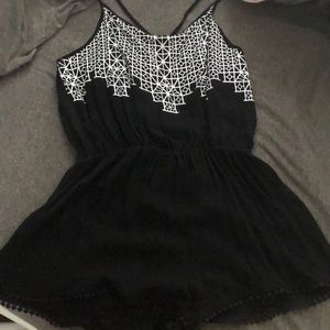 Black and White Romper